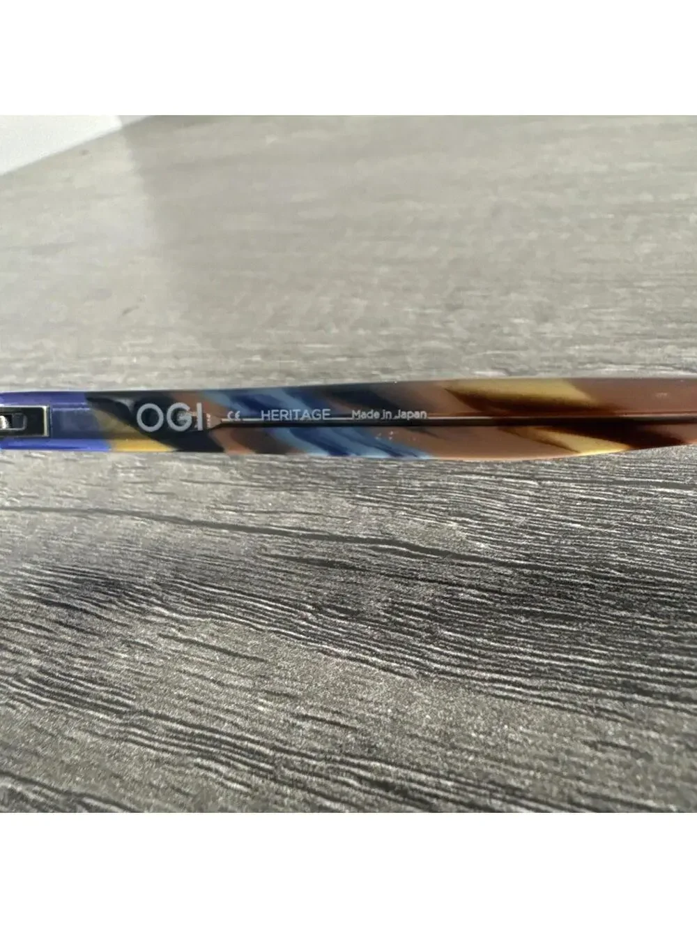 OGI HERITAGE 9106 1911 BROWN BLUE TORT AUTHENTIC EYEGLASSES Frames Only 53-16